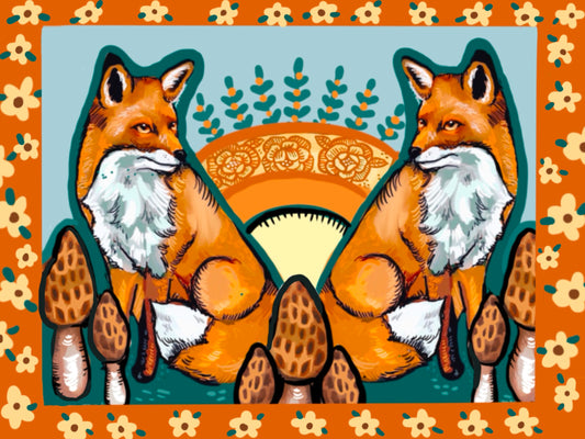 Foxes and Fungi Fantasy 🦊🍄